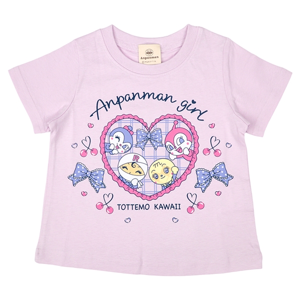 [ベビー]半袖Ｔシャツ　アンパンマン　パープル パープル 80cm