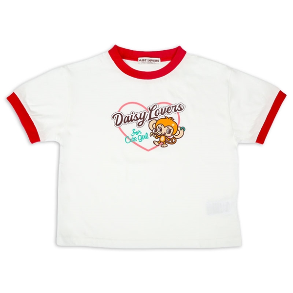 [130~150cm]リンガーＴシャツ　デイジーラバーズ　オフホワイト オフホワイト 130cm