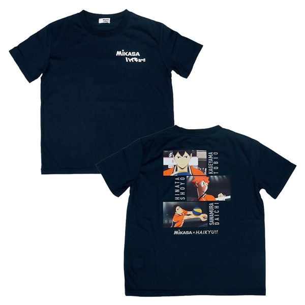 [130~150cm]場面写Ｔシャツ　ＭＩＫＡＳＡ×ハイキュー　ネイビー ネイビー 130cm