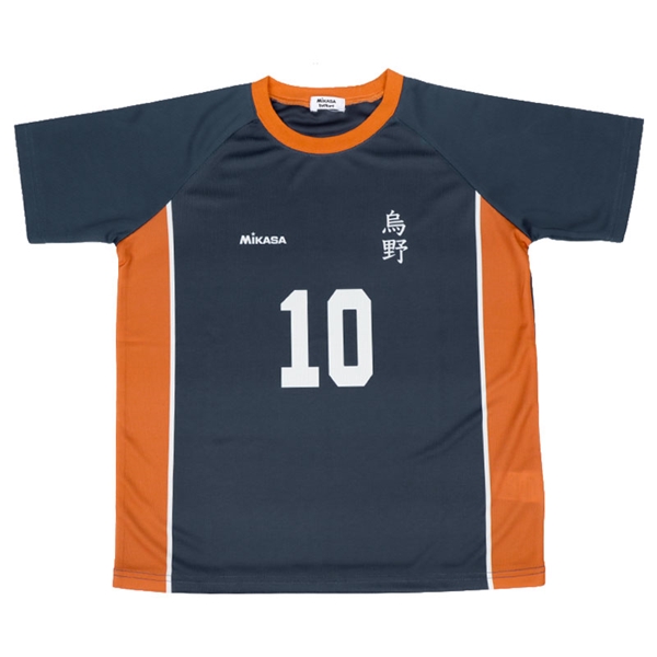 [130~150cm]ユニホーム風Ｔシャツ　ＭＩＫＡＳＡ×ハイキュー　ネイビー ネイビー 130cm