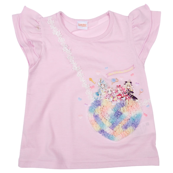 [キッズ]ポシェット風Ｔシャツ　プリキュア パープル パープル 100cm