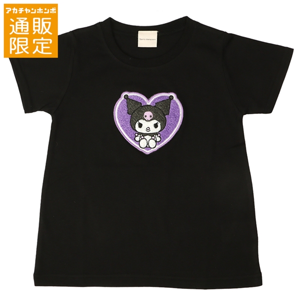 【通販限定】[キッズ]サガラ刺繍Ｔシャツ　クロミ　ブラック ブラック 100cm