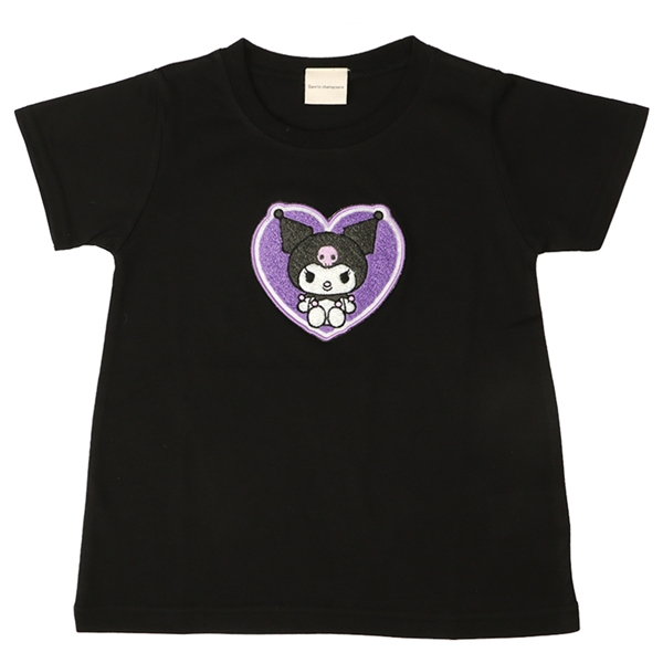 [キッズ]サガラ刺繍Ｔシャツ　クロミ　ブラック ブラック 100cm