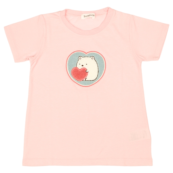 [キッズ]サガラ刺繍Ｔシャツ　すみっコぐらし　ピンク ピンク 100cm