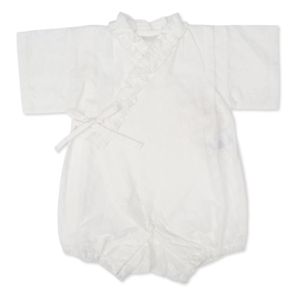 [ベビー]甚平ロンパス レース オフホワイト オフホワイト 60cm