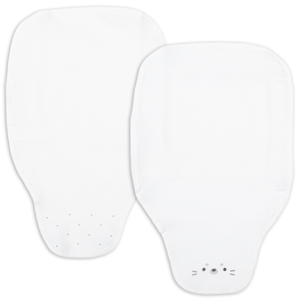 汗取りパッド２枚組アザラシ オフホワイト