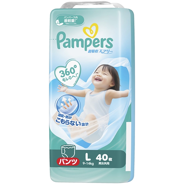 [パンツ]パンパース 超吸収 エアリー L 40枚 L