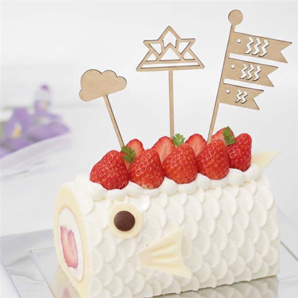 木製ケーキトッパー　こどものひ