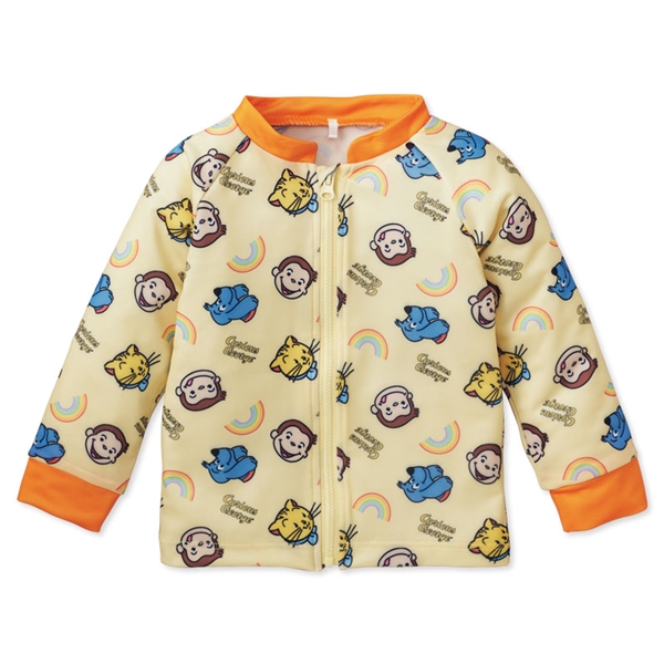 [ベビー]ラッシュガード おさるのジョージ ベージュ 80cm