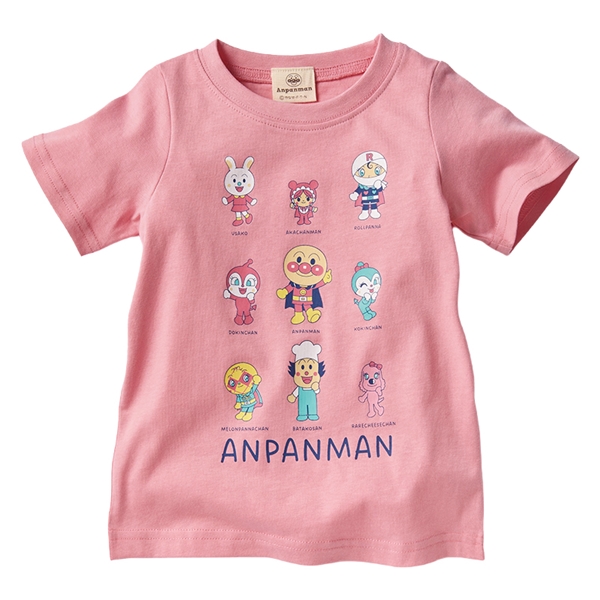[キッズ]半袖Ｔシャツ　アンパンマン　ピンク ピンク 100cm