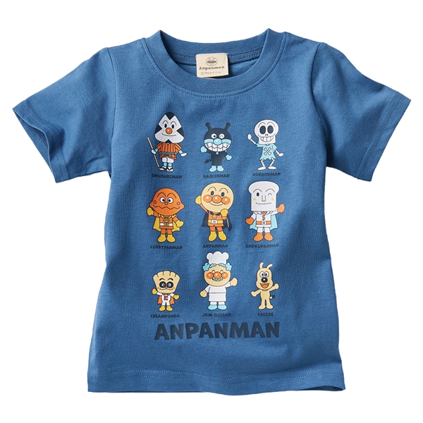 [キッズ]半袖Ｔシャツ　アンパンマン　ネイビー ネイビー 100cm