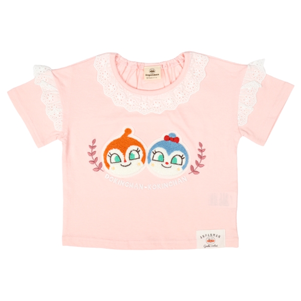 [キッズ]半袖Ｔシャツ　サガラ　アンパンマン　ピンク ピンク 100cm