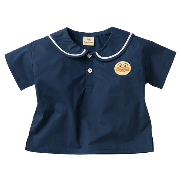 [キッズ]セーラーＴシャツ　アンパンマン　ネイビー ネイビー 100cm