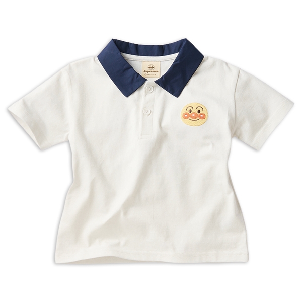 [キッズ]襟付きＴシャツ　アンパンマン　オフホワイト オフホワイト 100cm