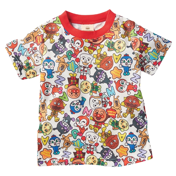 [ベビー]吸水速乾Ｔシャツ　アンパンマン　レッド レッド 80cm