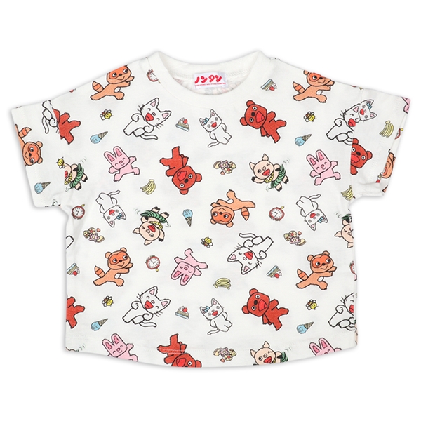 [キッズ]半袖Ｔシャツ　ノンタン　オフホワイト オフホワイト 100cm