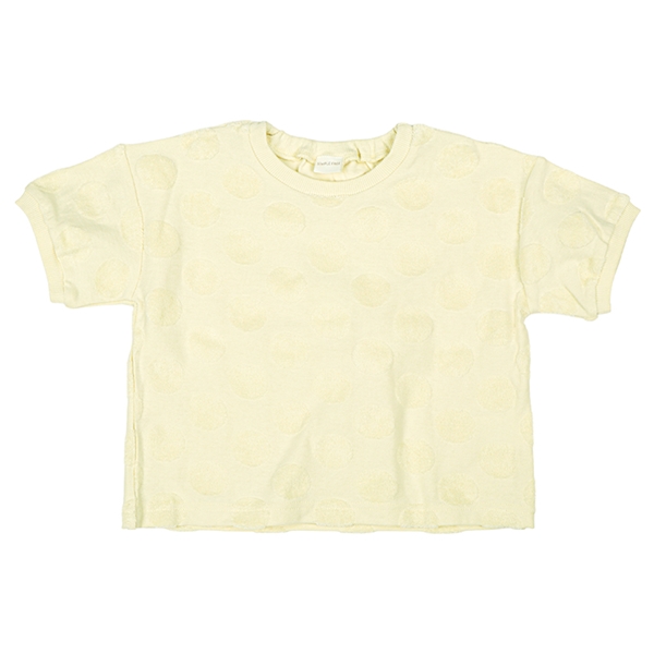 [ベビー]半袖Ｔシャツ　パイルジャガード　クリーム クリーム 80cm