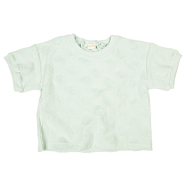 [ベビー]半袖Ｔシャツ　パイルジャガード　ペパーミント ペパーミント 80cm