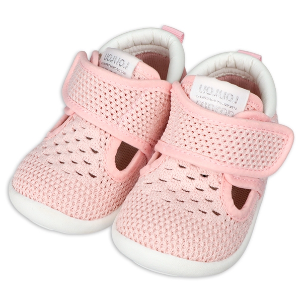 [12.0~14.0cm]編み込みメッシュシューズ　ピンク ピンク 12.0cm