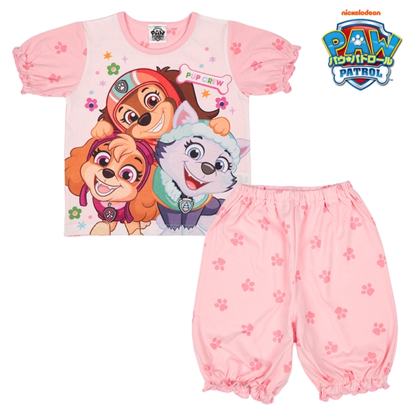 [キッズ]半袖パジャマ　パウパトロール　ピンク ピンク 100cm