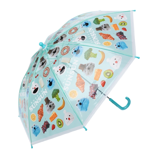 [45cm]子ども用ビニール傘　パペットスンスン