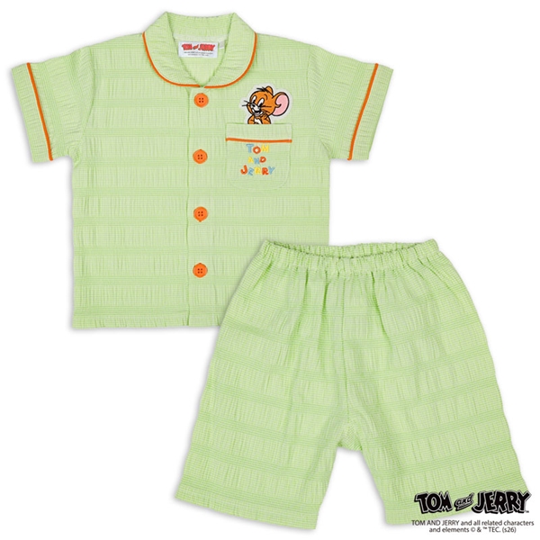 [ベビー]襟付きルームウェア　トム＆ジェリー　オレンジ オレンジ 80cm
