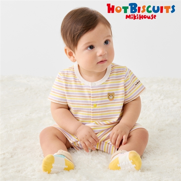 [ベビー] ショートオール ラベンダー[ミキハウス　ホットビスケッツ] ラベンダー 70cm