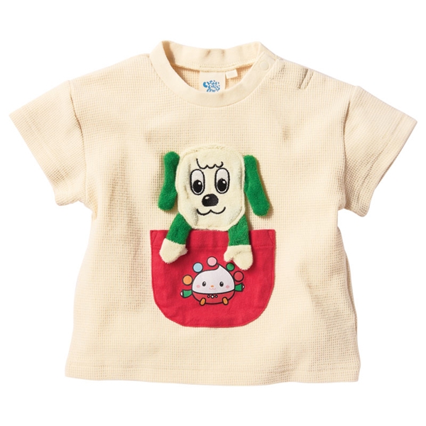 [ベビー]アップリケTシャツ　いないいないばあっ！ ベージュ 90cm