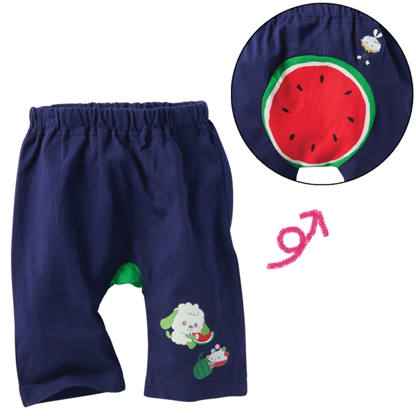 [ベビー]モンキーパンツ　いないいないばあっ！ ネイビー 80cm