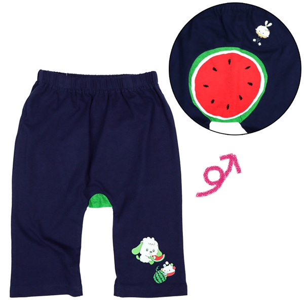 [キッズ]モンキーパンツ　いないいないばあっ！ ネイビー 100cm