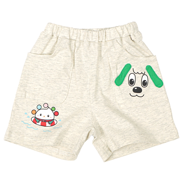 [ベビー]ポケット付ハーフパンツ　いないいないばあっ！ オフホワイト 80cm