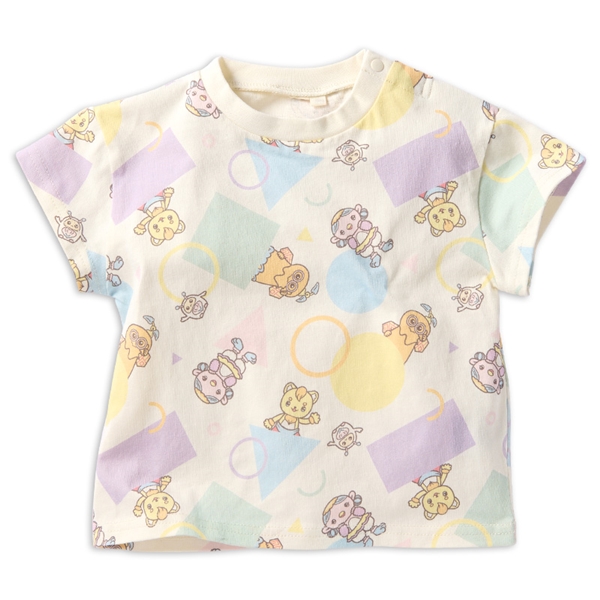[ベビー]総柄Tシャツ　ファンターネ！ ホワイト 90cm