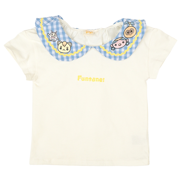 [キッズ]衿つきTシャツ　ファンターネ！ ホワイト 100cm