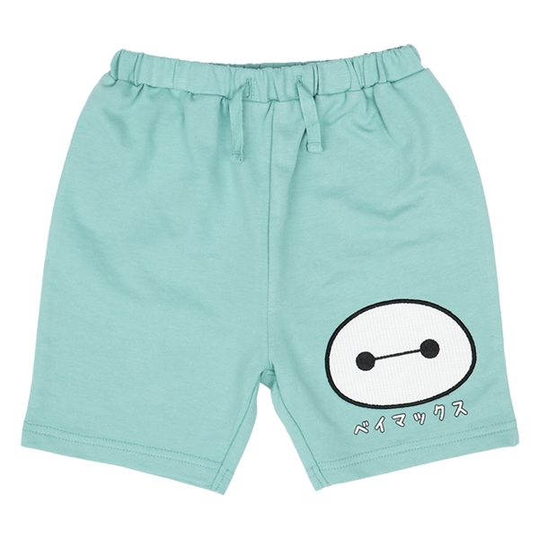 [キッズ]ハーフパンツ　アップリケ　ベイマックス　ペパーミント ペパーミント 100cm