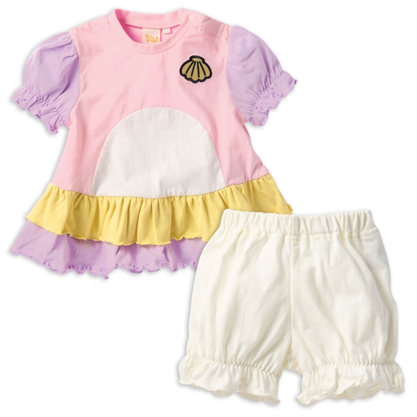 [ベビー]コスチュームセットアップ　みもも パープル 80cm