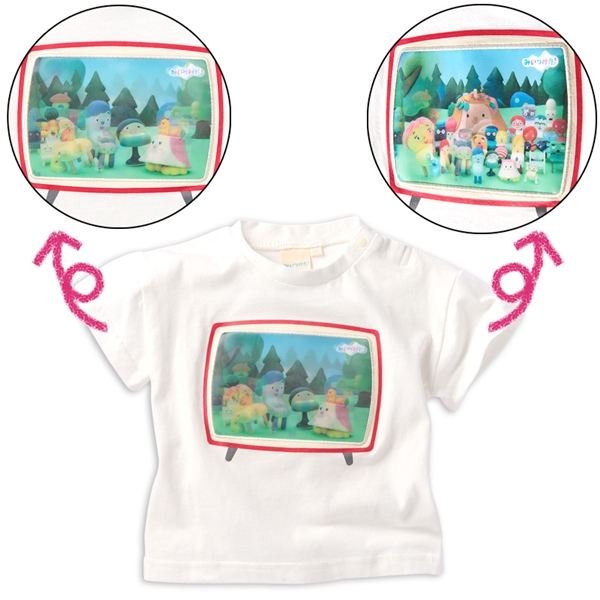 [ベビー]レンチキュラーTシャツ　みいつけた！ ホワイト 80cm