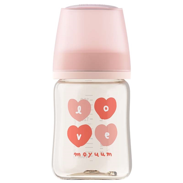 MOYUUM(モユム) プラスチック哺乳瓶 モアラブピンク 170ml 170ml
