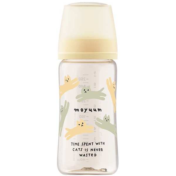 MOYUUM(モユム) プラスチック哺乳瓶 キャッツイエロー 270ml 270ml