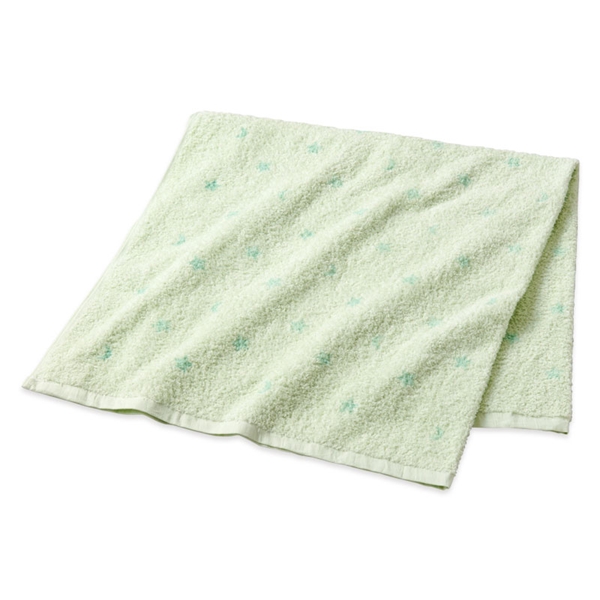 [正方形]ふわふわ湯上がりタオル 90×90cm グリーン グリーン 正方形
