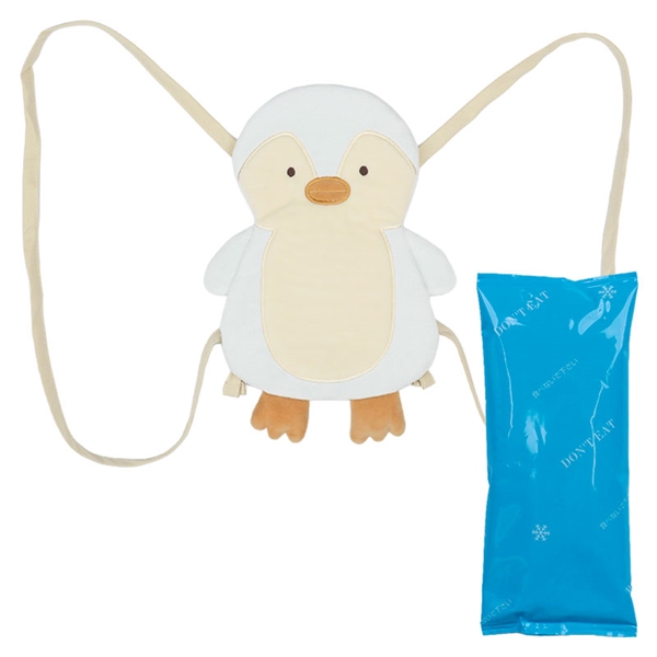 ひんやりリュック　ペンギン　サックス サックス F