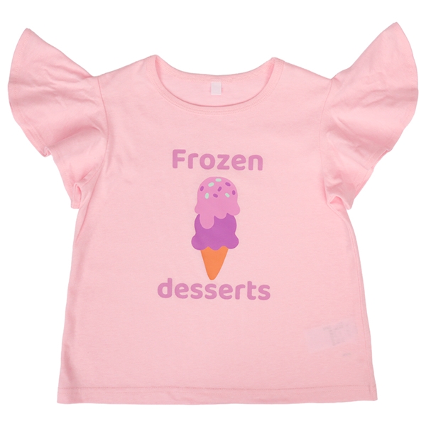 [キッズ]半袖TシャツGIRLS　ピンク ピンク 100cm