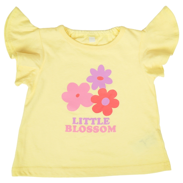 [ベビー]半袖TシャツGIRLS　イエロー イエロー 80cm