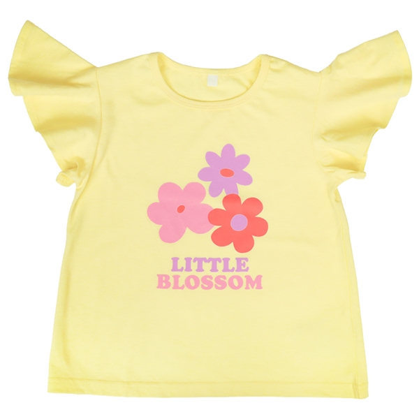 [キッズ]半袖TシャツGIRLS　イエロー イエロー 100cm