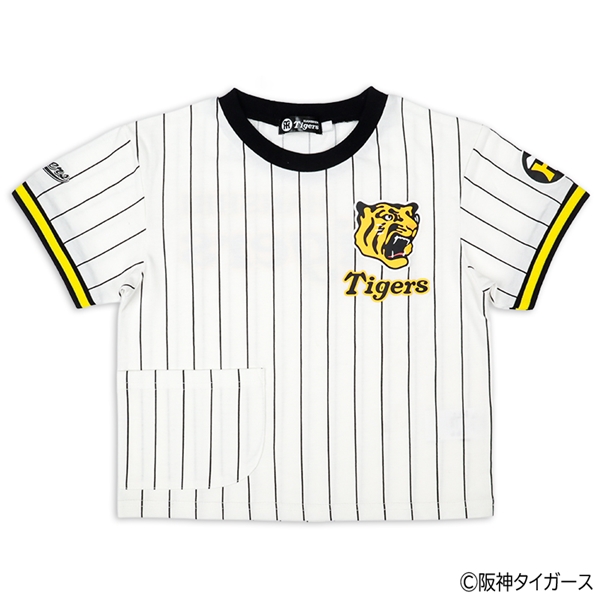 [キッズ]半袖Tシャツ　阪神タイガース　ロゴ　オフホワイト オフホワイト 100cm