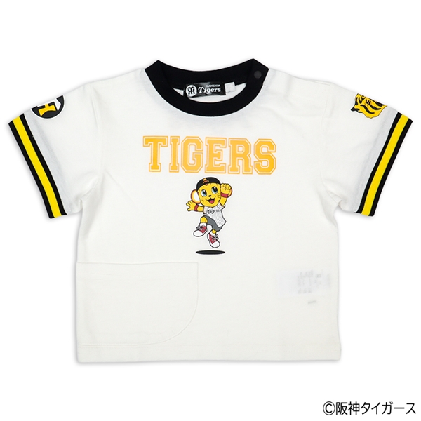 [ベビー]半袖Tシャツ　阪神タイガース　キー太　オフホワイト オフホワイト 80cm