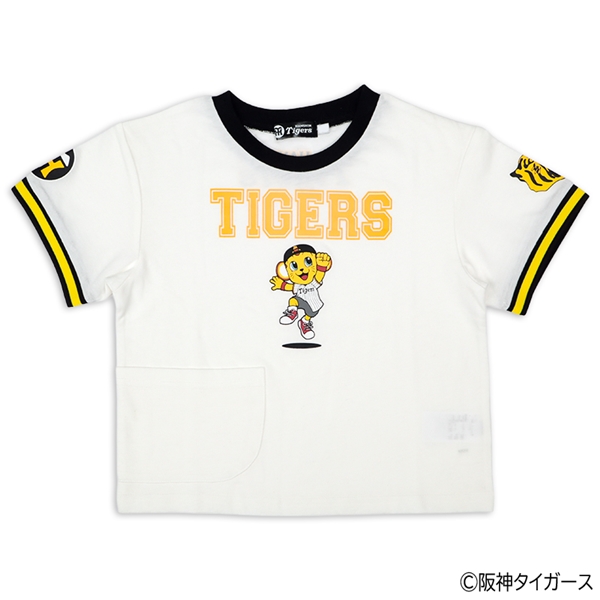 [キッズ]半袖Tシャツ　阪神タイガース　キー太　オフホワイト オフホワイト 100cm