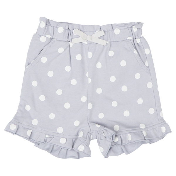 [ベビー]ショートパンツ　裾フリル　サックス サックス 70cm