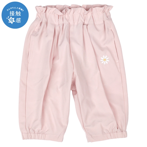[ベビー]７分丈パンツ　接触冷感　ピンク ピンク 80cm
