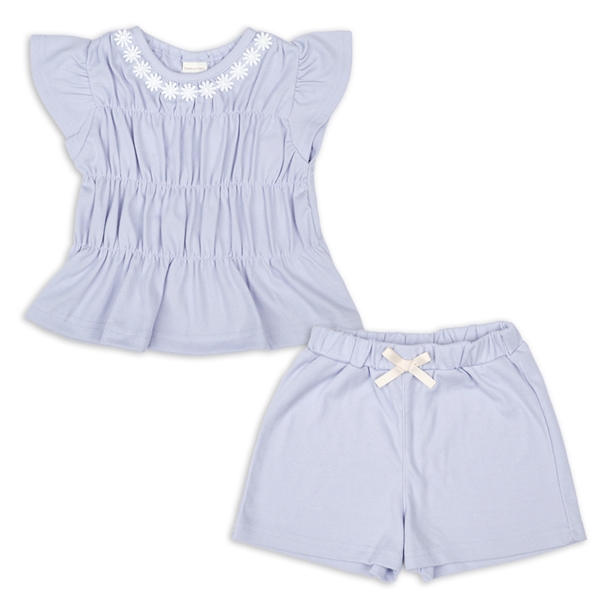 [ベビー]セットアップ　パープル パープル 80cm