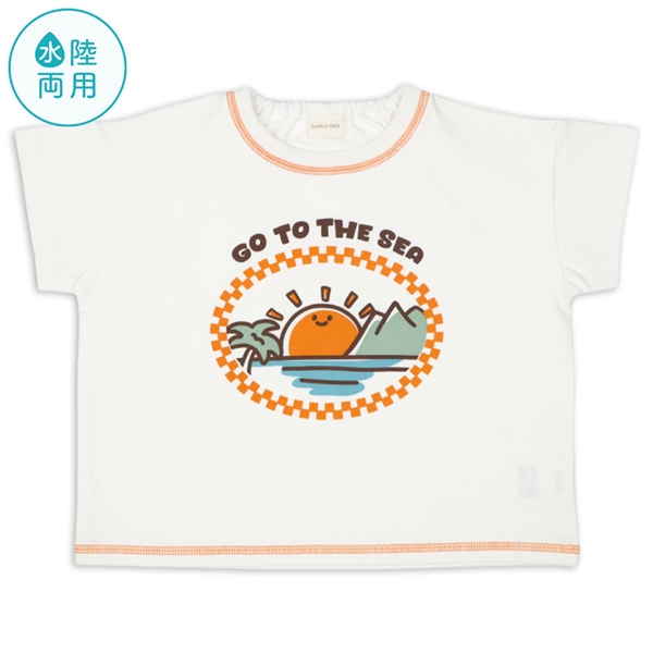 [ベビー]半袖　Ｔシャツ　水陸両用　オレンジ オレンジ 80cm